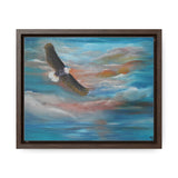 Soaring Freedom: Majestic Eagle in Flight Canvas Print