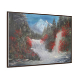 Canvas Wall Art - Tranquil Waterfall Landscape Painting