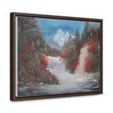 Canvas Wall Art - Tranquil Waterfall Landscape Painting