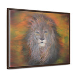 Majestic Strength: Regal Lion Portrait Canvas Print