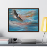 Soaring Freedom: Majestic Eagle in Flight Canvas Print