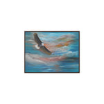 Soaring Freedom: Majestic Eagle in Flight Canvas Print