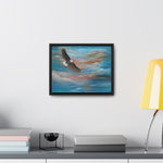 Soaring Freedom: Majestic Eagle in Flight Canvas Print