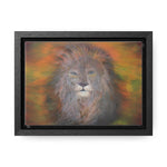 Majestic Strength: Regal Lion Portrait Canvas Print