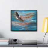 Soaring Freedom: Majestic Eagle in Flight Canvas Print