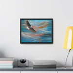 Soaring Freedom: Majestic Eagle in Flight Canvas Print