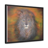 Majestic Strength: Regal Lion Portrait Canvas Print