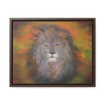 Majestic Strength: Regal Lion Portrait Canvas Print