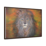 Majestic Strength: Regal Lion Portrait Canvas Print