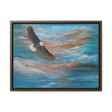 Soaring Freedom: Majestic Eagle in Flight Canvas Print