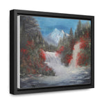 Canvas Wall Art - Tranquil Waterfall Landscape Painting