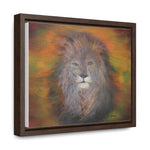 Majestic Strength: Regal Lion Portrait Canvas Print