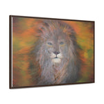 Majestic Strength: Regal Lion Portrait Canvas Print