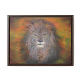 Majestic Strength: Regal Lion Portrait Canvas Print