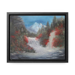 Canvas Wall Art - Tranquil Waterfall Landscape Painting