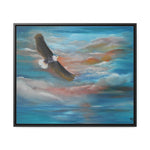 Soaring Freedom: Majestic Eagle in Flight Canvas Print