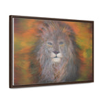 Majestic Strength: Regal Lion Portrait Canvas Print