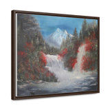 Canvas Wall Art - Tranquil Waterfall Landscape Painting