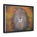 Majestic Strength: Regal Lion Portrait Canvas Print