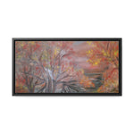 Autumn Serenity: Riverside Landscape Canvas Print