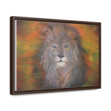 Majestic Strength: Regal Lion Portrait Canvas Print