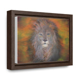 Majestic Strength: Regal Lion Portrait Canvas Print