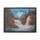 Canvas Wall Art - Tranquil Waterfall Landscape Painting