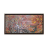 Autumn Serenity: Riverside Landscape Canvas Print