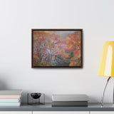 Autumn Serenity: Riverside Landscape Canvas Print