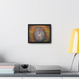 Majestic Strength: Regal Lion Portrait Canvas Print