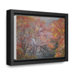 Autumn Serenity: Riverside Landscape Canvas Print