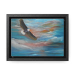 Soaring Freedom: Majestic Eagle in Flight Canvas Print