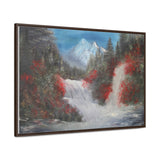 Canvas Wall Art - Tranquil Waterfall Landscape Painting