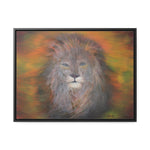 Majestic Strength: Regal Lion Portrait Canvas Print