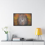 Majestic Strength: Regal Lion Portrait Canvas Print