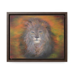 Majestic Strength: Regal Lion Portrait Canvas Print