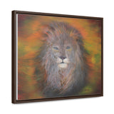 Majestic Strength: Regal Lion Portrait Canvas Print