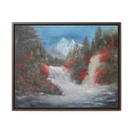 Canvas Wall Art - Tranquil Waterfall Landscape Painting