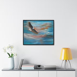 Soaring Freedom: Majestic Eagle in Flight Canvas Print