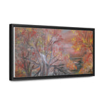 Autumn Serenity: Riverside Landscape Canvas Print