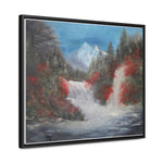 Canvas Wall Art - Tranquil Waterfall Landscape Painting