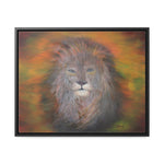 Majestic Strength: Regal Lion Portrait Canvas Print