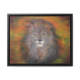 Majestic Strength: Regal Lion Portrait Canvas Print