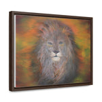 Majestic Strength: Regal Lion Portrait Canvas Print