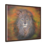 Majestic Strength: Regal Lion Portrait Canvas Print