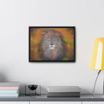 Majestic Strength: Regal Lion Portrait Canvas Print